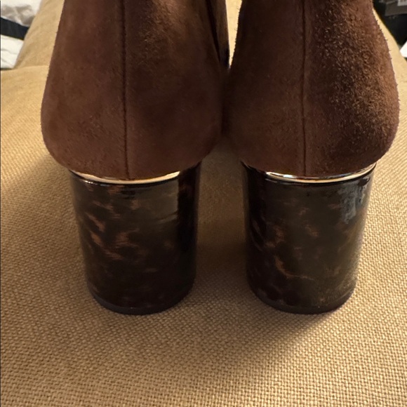 Ann Taylor Suede Eden Tortoiseshell Heel Boot 443949 - Picture 5 of 8
